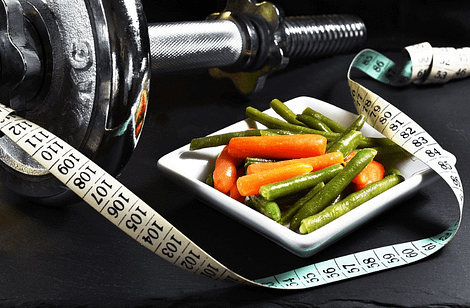 Food and Dumbbell